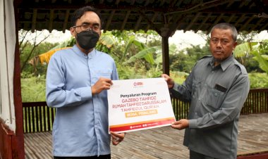 Gazebo Tahfidz untuk Santri Rumah Tahfidz di Ujung Tegal