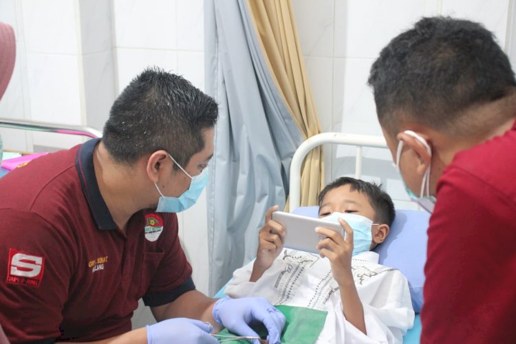 Klinik Daqu Sehat  Gelar Khitan Massal Gratis Bersama PPPA Daarul Quran Malang