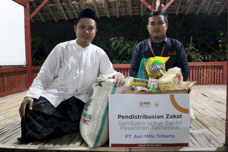 PPPA Daarul Qur'an Cirebon dan PT Asri Tri Miharta Salurkan Kebutuhan Makan untuk Santri