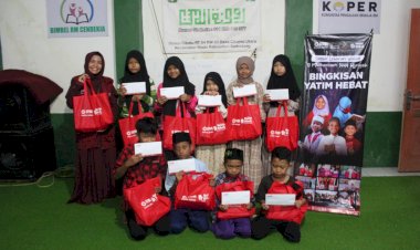 Bingkisan Yatim Hebat untuk Santri Rumah Tahfidz Raudhatul Muhsinin Wado Sumedang