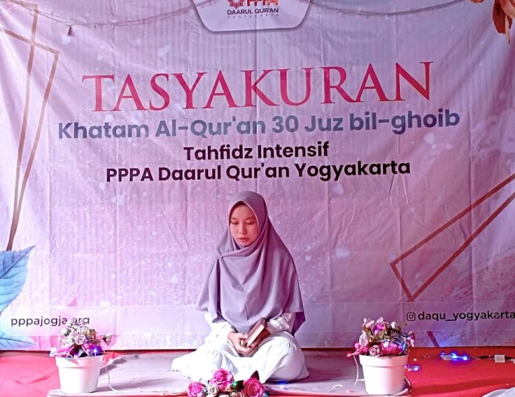 Tasyakuran Khataman 30 Juz Sabrina, Santri Program Tahfidz Intensif Batch 5 PPPA Daarul Qu’an Yogyakarta