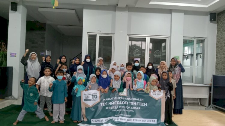 67 Santri Ikut Tes Hafalan, Markaz Qur’an Anak Shaleh Siap Ikut Wisuda Akbar di Masjid Istiqlal