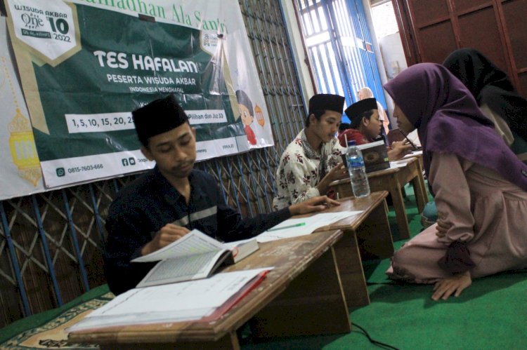 Jelang Wisuda Akbar ke-10, Santri Rumah Tahfidz Jawa Tengah ikuti Tes Hafalan   