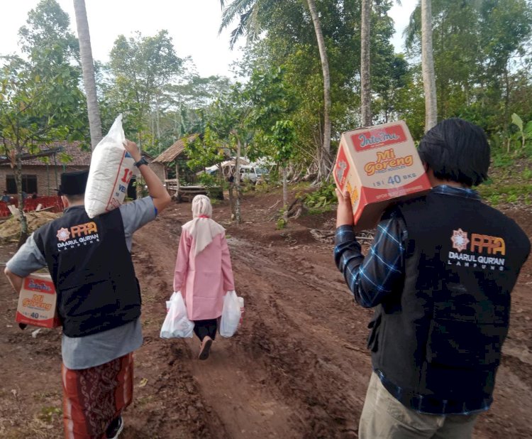 Aksi PPPA Daarul Qur’an Lampung di Desa Sukamaju