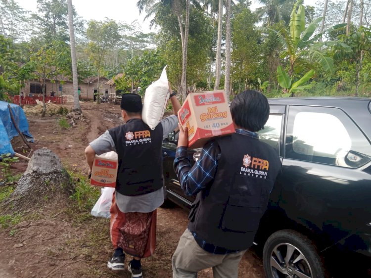 Aksi PPPA Daarul Qur’an Lampung di Desa Sukamaju