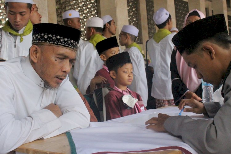 Masyaallah 55 Santri Tunanetra Ikut Ujian Tahfizh Wisuda Akbar 10