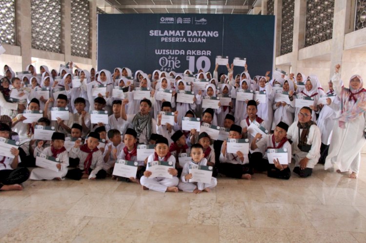 170 Santri Rumah Tahfizh Mifaro Ciwidey Ikut Wisuda Akbar 10 di Jakarta