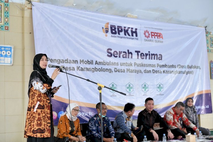 PPPA Daarul Qur'an Melakukan Serah Terima Mobil Ambulans wilayah Banten Program Kemaslahatan BPKH 2022