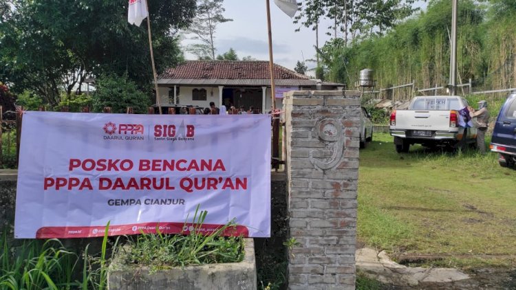 Sigab PPPA Daarul Qur'an Dirikan Posko Bencana di Cianjur