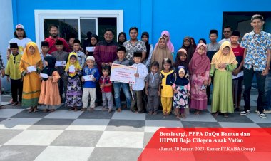 PPPA Daarul Qur'an Banten dan HIPMI Baja Cilegon Santuni Anak Yatim