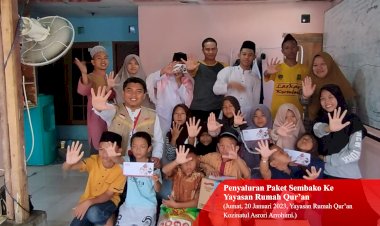 Penyaluran Paket Sembako ke Yayasan Rumah Qur’an