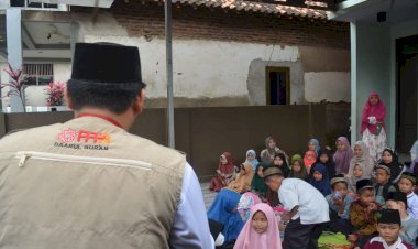 Aksi Mobile Qur'an Hibur Santri Rumah Tahfizh Mabdaul Islam Cilegon