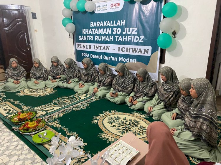 11 Santri Rumah Tahfizh Nur Intan-Ichwan Medan Selesai Hafalan Al-Qur'an 30 Juz
