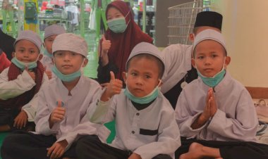 Keceriaan Anak-anak Yatim Warnai Buka Puasa Bersama di Citimall Cilegon