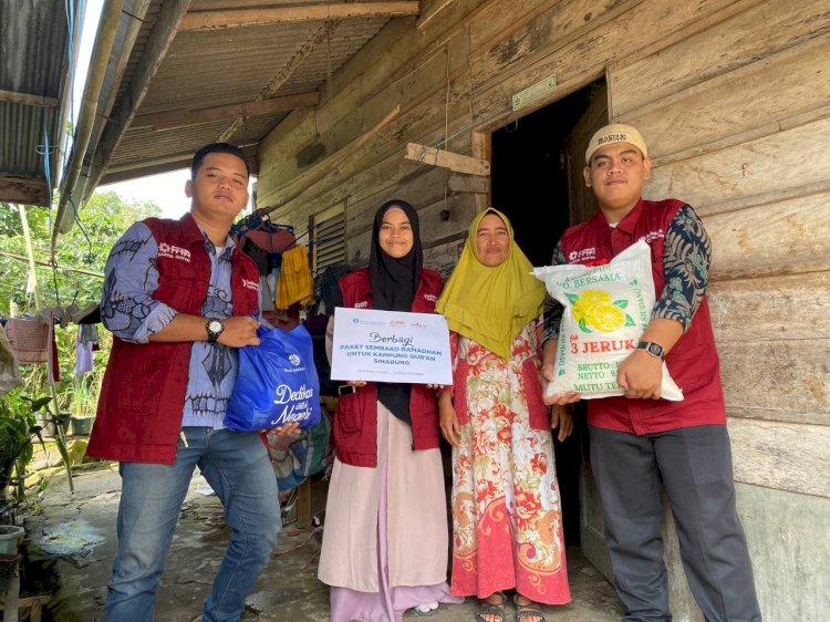 PPPA Daarul Qur'an Medan Salurkan Sembako untuk Warga di Kampung Qur'an Sinabung