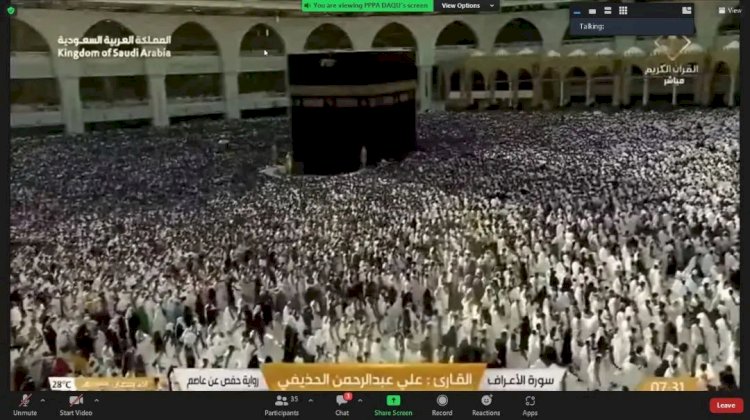 Doa Bersama dan Khataman Akbar Langsung dari Masjidil Haram