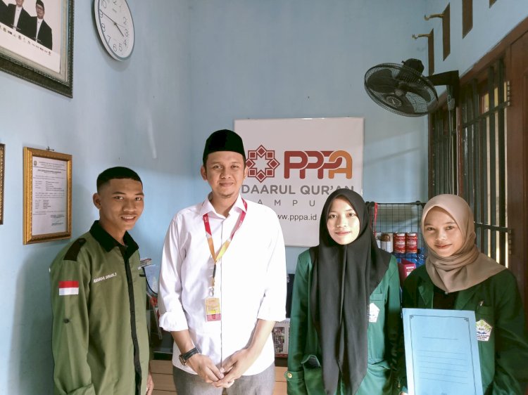 Praktikum Mahasiswa UIN Raden Intan di PPPA Daarul Qur’an Lampung