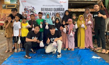 Santri dan Masyarakat di Pelosok Maros Terima Daging Qurban Amanah Donatur