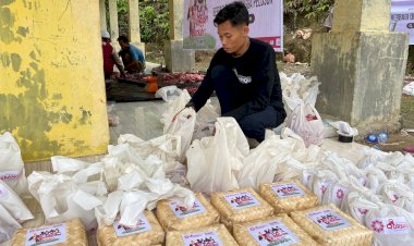 PPPA Daarul Qur'an Medan Sembelih 19 Ekor Hewan Qurban di Papak Bharat