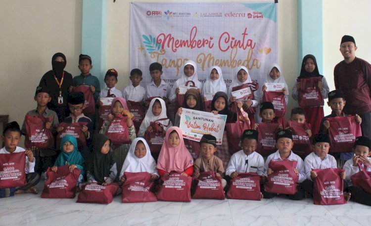 PPPA Daarul Qur’an Semarang dan Rumah Tahfizh Aghitsna Gelar Santunan Anak Yatim