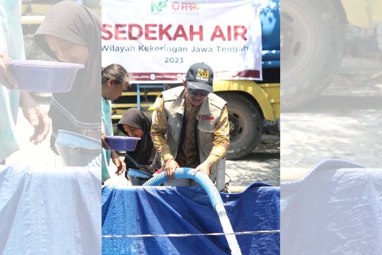 PPPA Daarul Qur’an Jawa Tengah Salurkan 25.000 Liter Air Bersih  untuk Warga di Kabupaten Grobogan