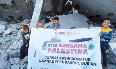 3.000 Paket Bantuan Disalurkan Langsung Perwakilan Laznas PPPA Daarul Qur’an di Palestina