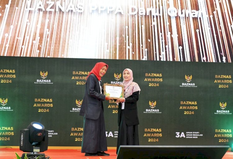Laznas PPPA Daarul Qur’an Kembali Toreh Prestasi, Raih Penghargaan Baznas Awards 2024