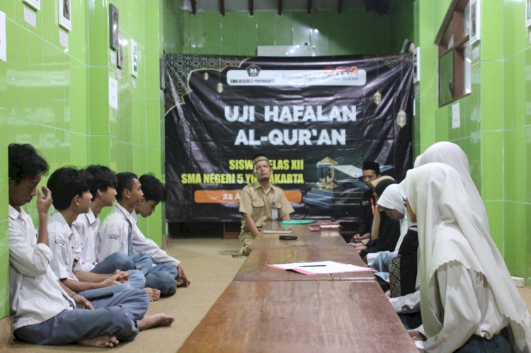 Ujian Tahfizh SMAN 5 Yogyakarta Berama Laznas PPPA Daarul Qur'an