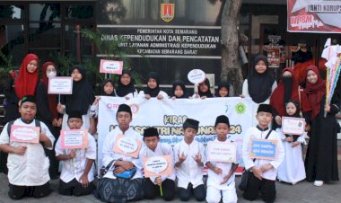 Kirab Santri TPQ DAQU Generation dalam Rangka Hari Santri Nasional 2024