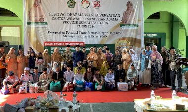 Berbagi Bingkisan untuk Yatim Dhuafa Spesial Hari Amal Bakti ke-79 di Medan