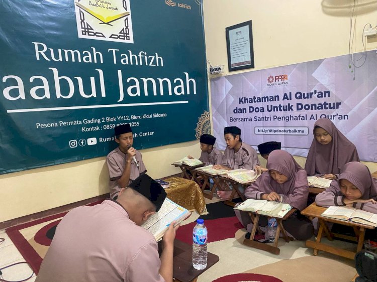 Khataman dan Doa untuk Donatur di Rumah Tahfizh Baabul Jannah Sidoarjo