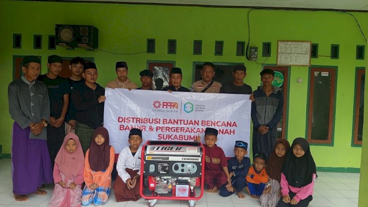 Listrik Mati, PPPA Daarul Qur'an Bogor Salurkan Genset untuk Warga dan Ponpes di Sukabumi Selatan