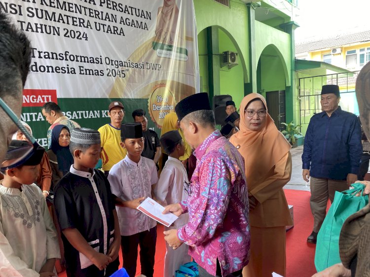 Berbagi Bingkisan untuk Yatim Dhuafa Spesial Hari Amal Bakti ke-79 di Medan