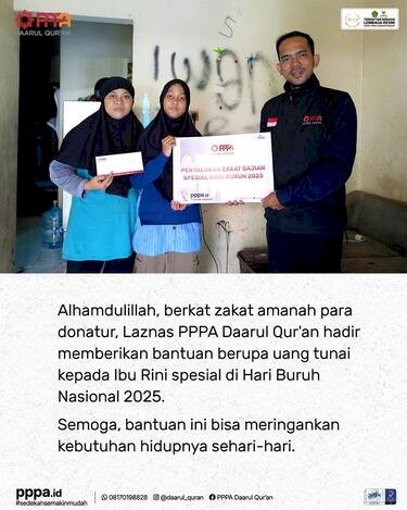 Penyaluran Zakat Gajian Spesial Hari Buruh 2025