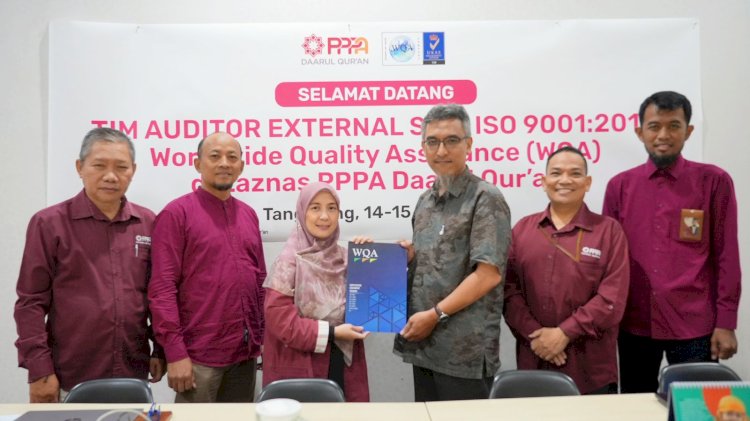 Rekomendasi ISO 9001:2015 Kali ke Lima Diberikan WQA untuk Laznas PPPA Daarul Qur’an