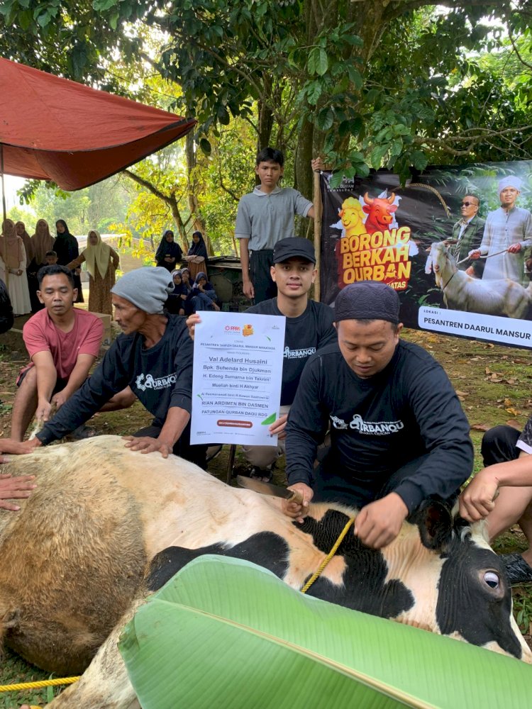 Semarak Qurban di Pesantren Daarul Mansur Wanayasa