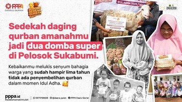 Laporan Sedekah Patungan Daging Qurban Donatur PPPA.id