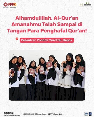 Penyaluran Al-Qur’an untuk Penghafal Qur’an