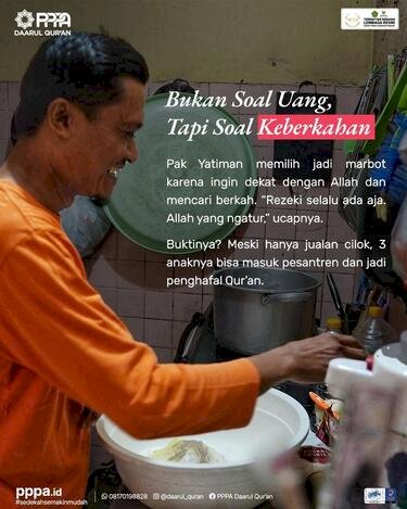 Kebaikan Zakatmu Wujudkan Impian Seorang Marbot Masjid