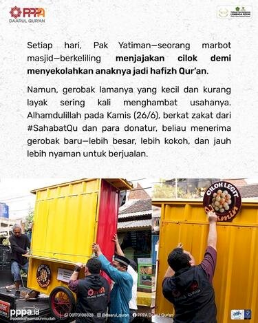 Kebaikan Zakatmu Wujudkan Impian Seorang Marbot Masjid