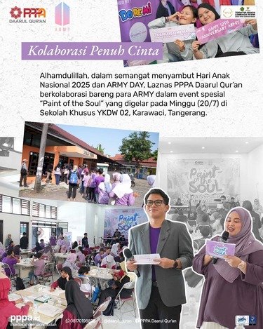 Moment Kebersamaan ARMY Melukis Bareng Disabilitas