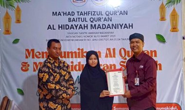 PPPA Daarul Qur’an Serahkan Sertifikat Kompetensi Tahsin Al-Qur’an di Gunungkidul