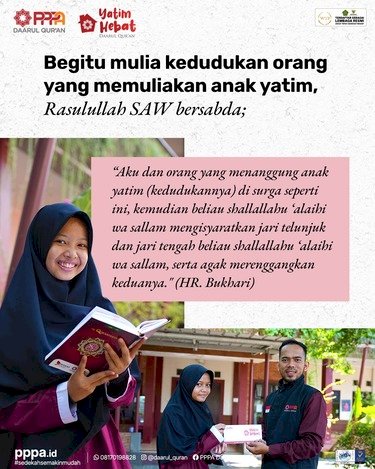 Penyaluran untuk Yatim Penghafal Qur'an