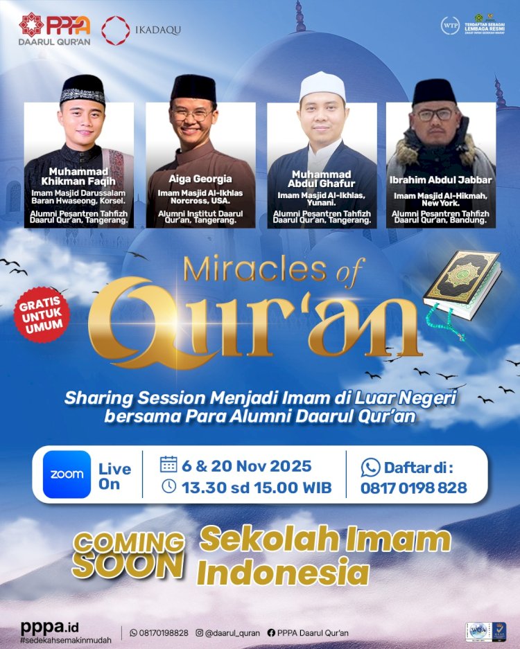 Alumni Daarul Qur'an yang Mendunia, Menjadi Imam Masjid Luar Negeri Lewat Al-Qur'an 