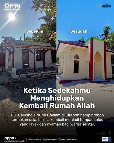 Berdirinya Kembali Rumah Allah Karena Sedekahmu