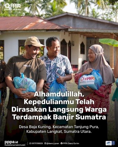 Penyaluran Bantuan untuk Penyintas Banjir Sumatra