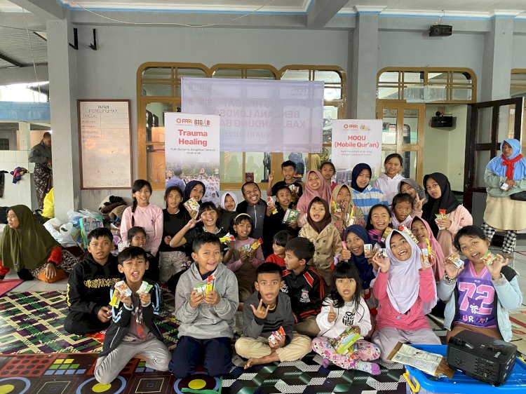 PPPA Daarul Qur’an Gelar Trauma Healing dan Mobile Qur’an di Posko Bencana Cisarua