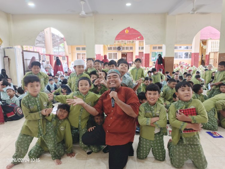 Aksi Mobile Qur’an Hadir di SDIT PLUS Qurthuba Makassar