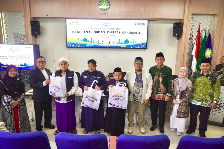 BPKH RI Gelar Training of Trainers Al-Qur’an Isyarat dan Iqro’ Braille serta Berbagi Berkah Ramadan di Wilayah Jawa Barat