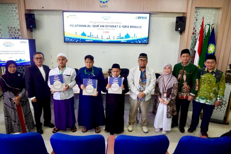 BPKH RI Gelar Training of Trainers Al-Qur’an Isyarat dan Iqro’ Braille serta Berbagi Berkah Ramadan di Wilayah Jawa Barat